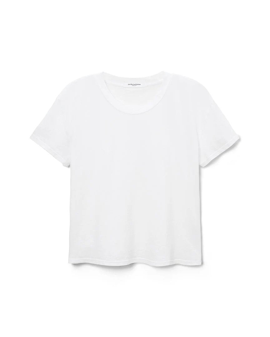 White crewneck tee